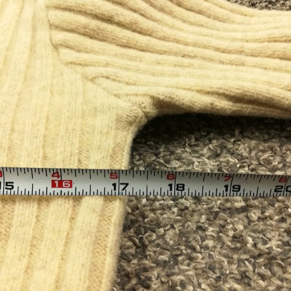 Vintage Ralph Lauren Polo Jeans Co Sweater Ribbed Cropped V Neck Womens Medium - Picture 8 of 11